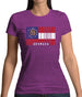 Georgia Barcode Style Flag Womens T-Shirt Georgia Barcode Style Flag Womens T-Shirt