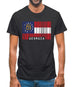Georgia Barcode Style Flag Mens T-Shirt Georgia Barcode Style Flag Mens T-Shirt