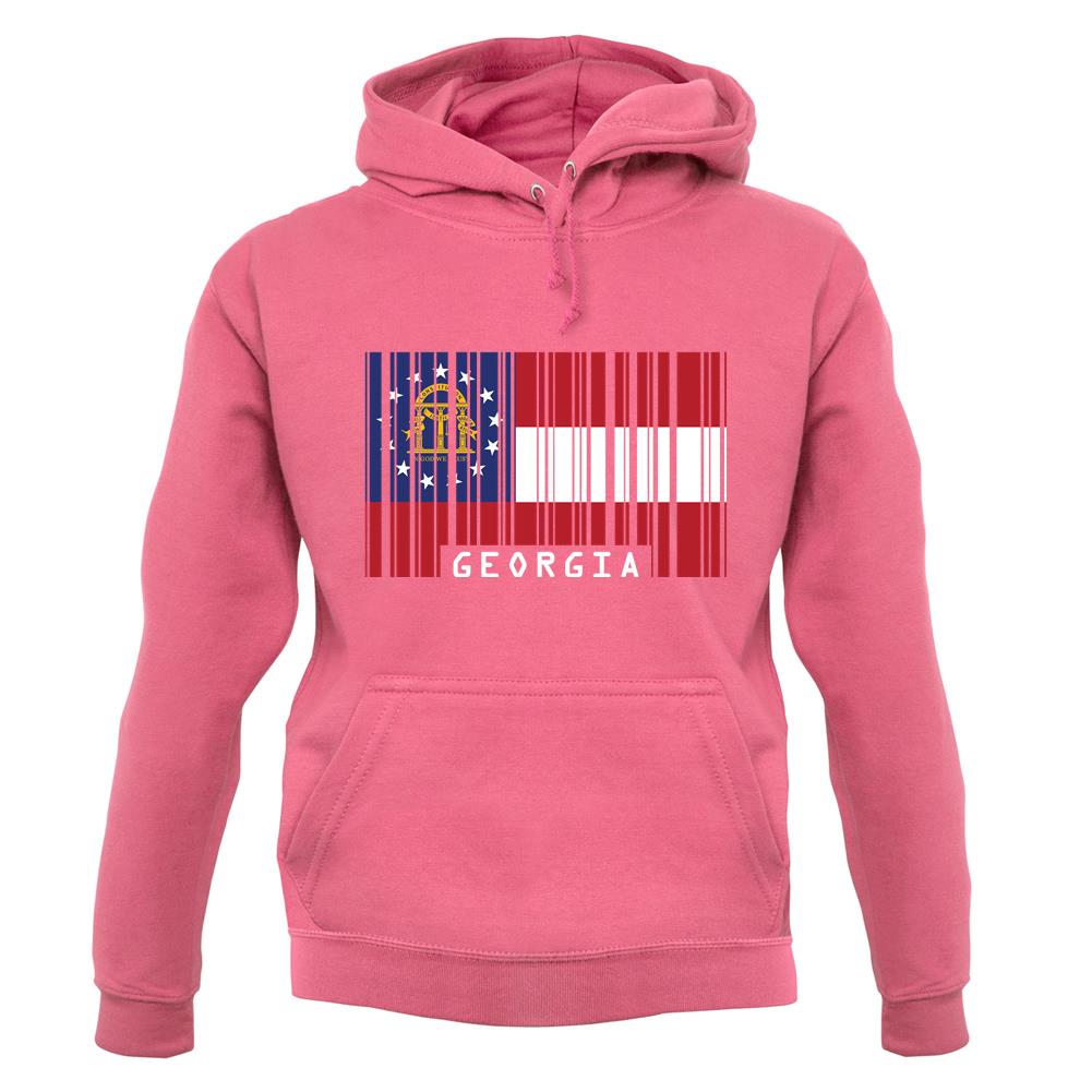 Georgia Barcode Style Flag unisex hoodie Georgia Barcode Style Flag unisex hoodie