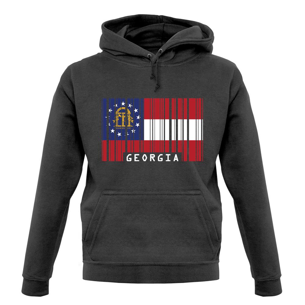 Georgia Barcode Style Flag unisex hoodie Georgia Barcode Style Flag unisex hoodie