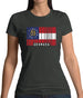 Georgia Barcode Style Flag Womens T-Shirt Georgia Barcode Style Flag Womens T-Shirt