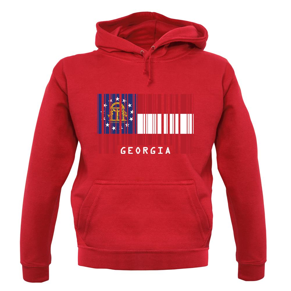Georgia Barcode Style Flag unisex hoodie Georgia Barcode Style Flag unisex hoodie