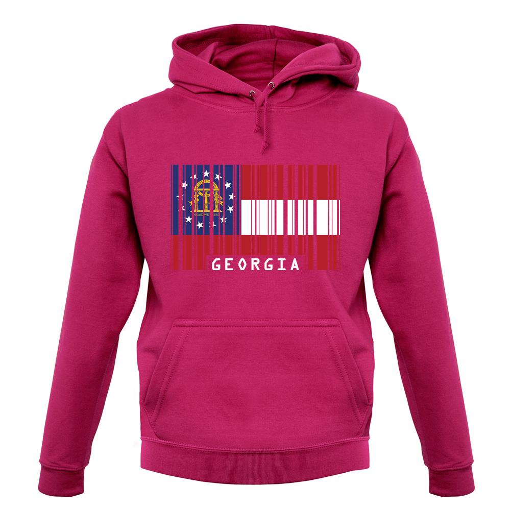 Georgia Barcode Style Flag unisex hoodie Georgia Barcode Style Flag unisex hoodie