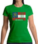 Georgia Barcode Style Flag Womens T-Shirt Georgia Barcode Style Flag Womens T-Shirt