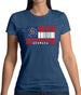 Georgia Barcode Style Flag Womens T-Shirt Georgia Barcode Style Flag Womens T-Shirt