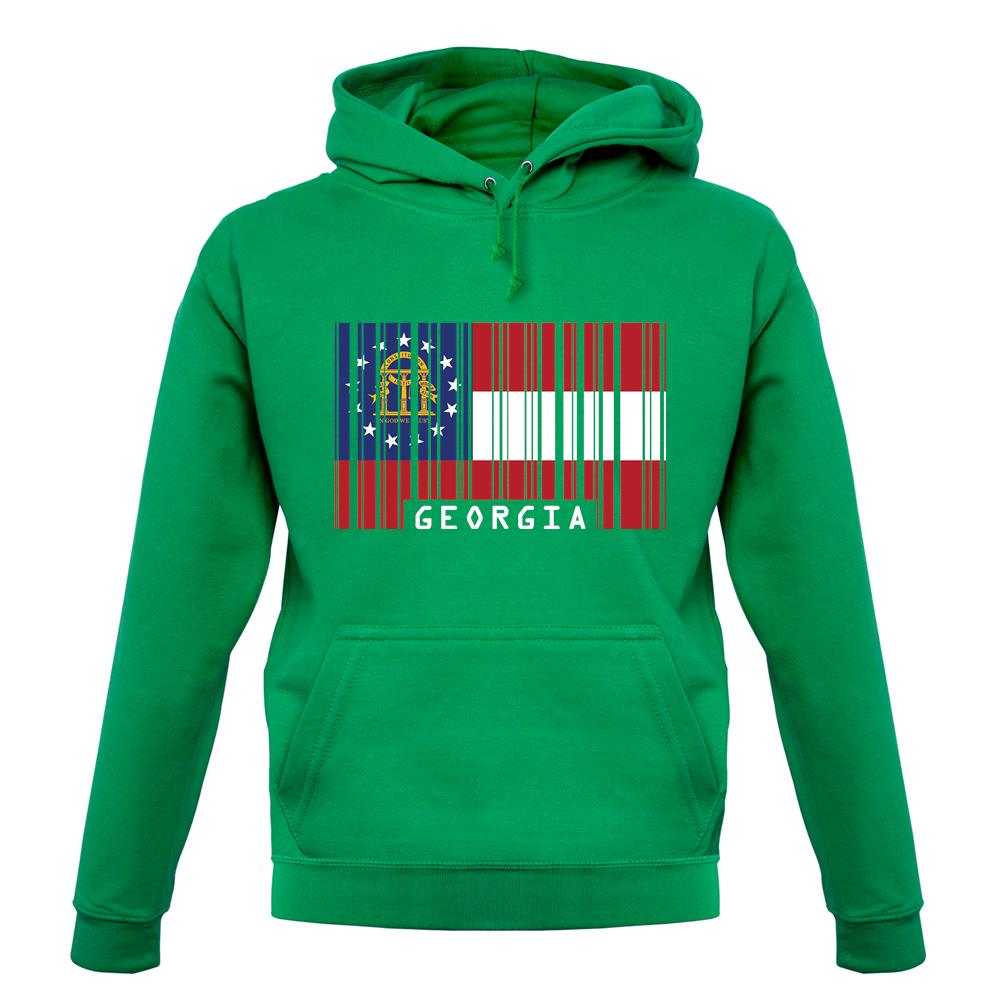 Georgia Barcode Style Flag unisex hoodie Georgia Barcode Style Flag unisex hoodie