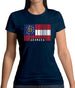 Georgia Barcode Style Flag Womens T-Shirt Georgia Barcode Style Flag Womens T-Shirt