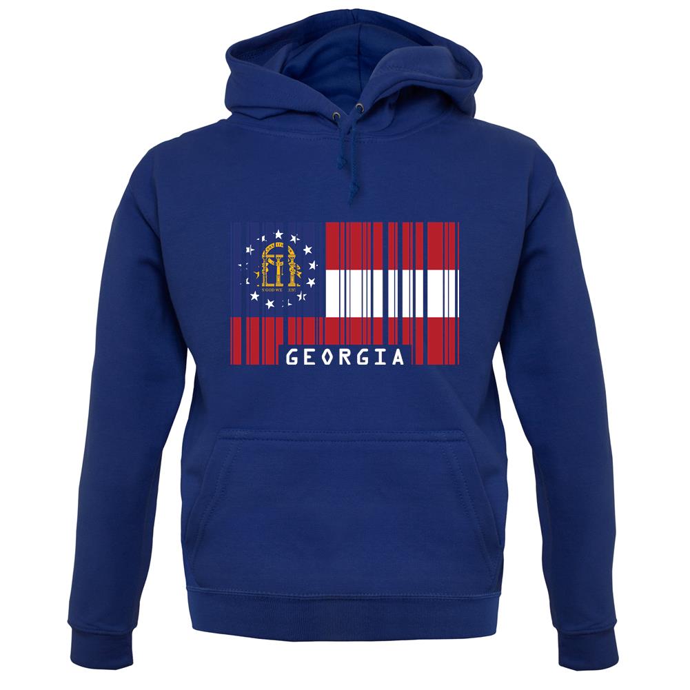 Georgia Barcode Style Flag unisex hoodie Georgia Barcode Style Flag unisex hoodie