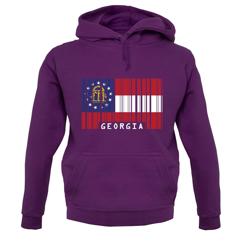 Georgia Barcode Style Flag unisex hoodie Georgia Barcode Style Flag unisex hoodie