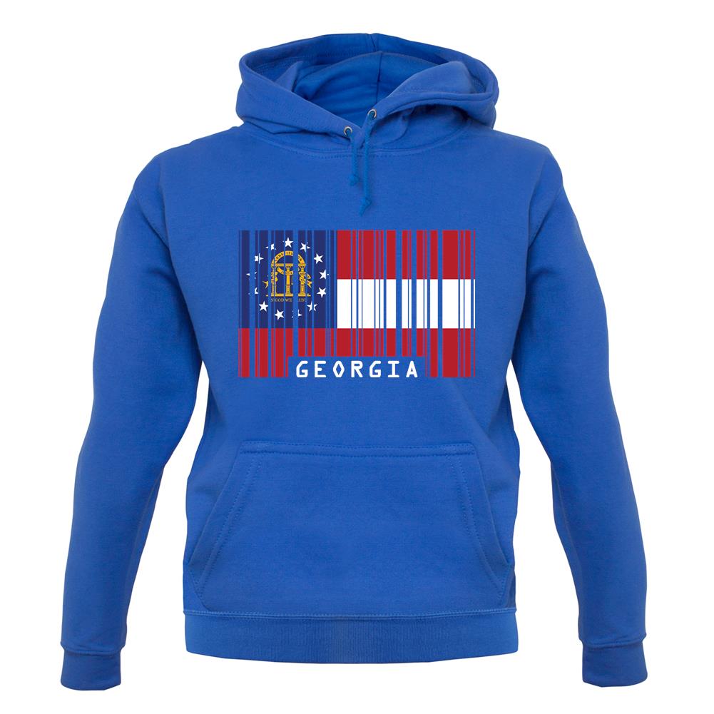 Georgia Barcode Style Flag unisex hoodie Georgia Barcode Style Flag unisex hoodie