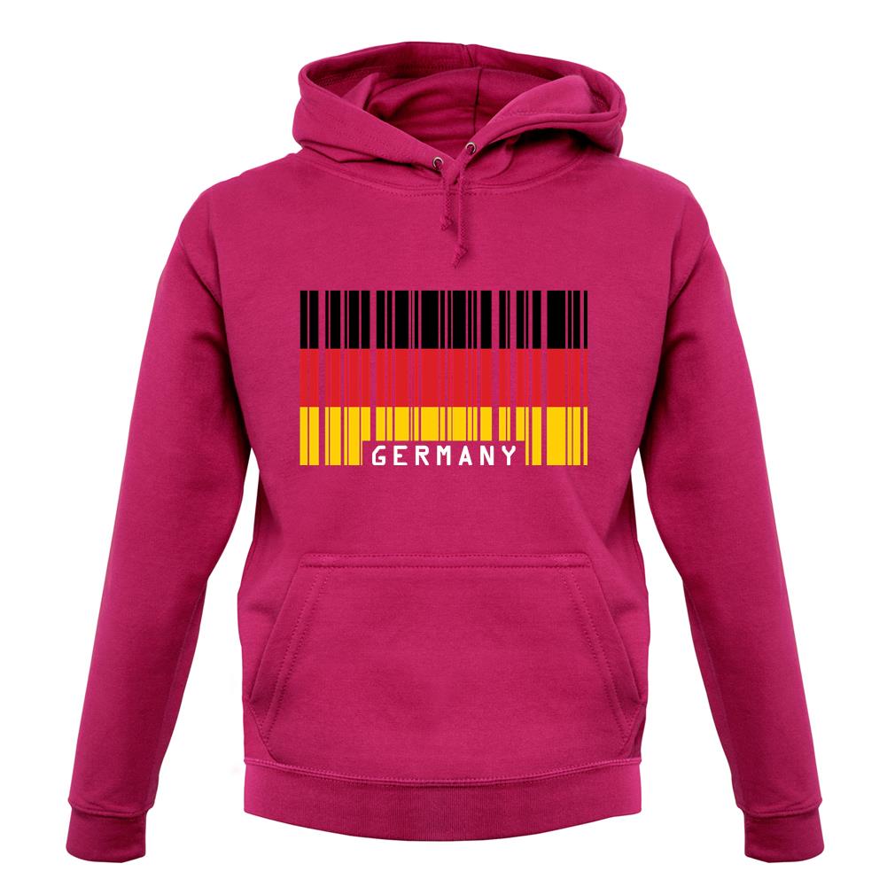 Germany Barcode Style Flag unisex hoodie Germany Barcode Style Flag unisex hoodie