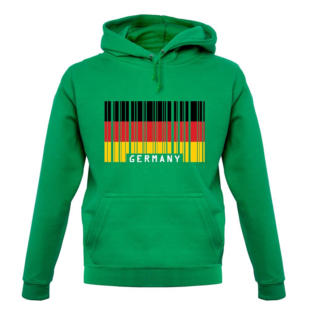 Germany Barcode Style Flag unisex hoodie Germany Barcode Style Flag unisex hoodie