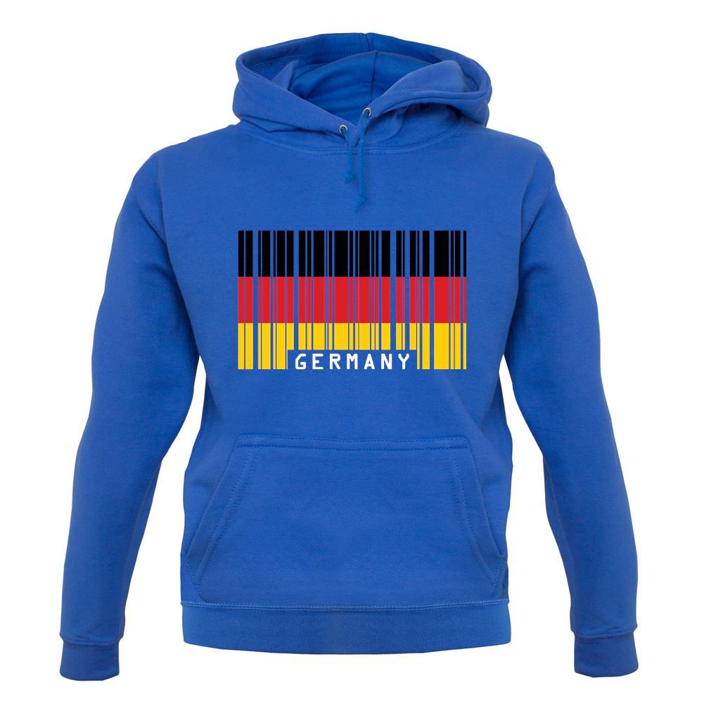 Germany Barcode Style Flag unisex hoodie Germany Barcode Style Flag unisex hoodie