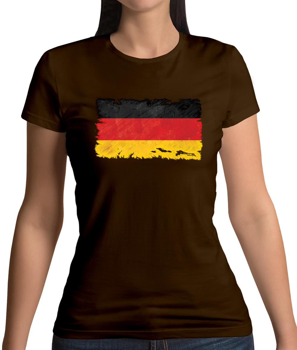 Germany Grunge Style Flag Womens T-Shirt Germany Grunge Style Flag Womens T-Shirt