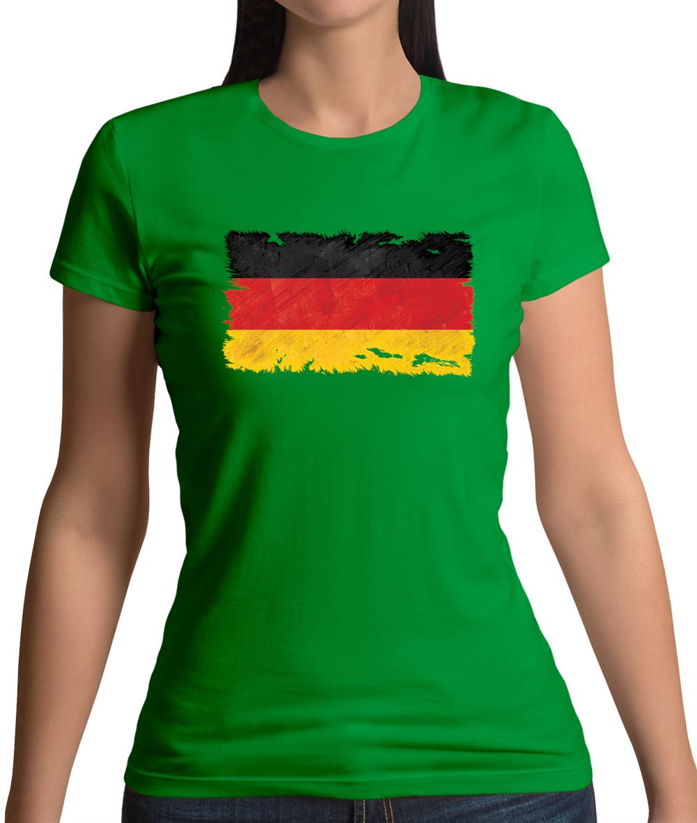 Germany Grunge Style Flag Womens T-Shirt Germany Grunge Style Flag Womens T-Shirt