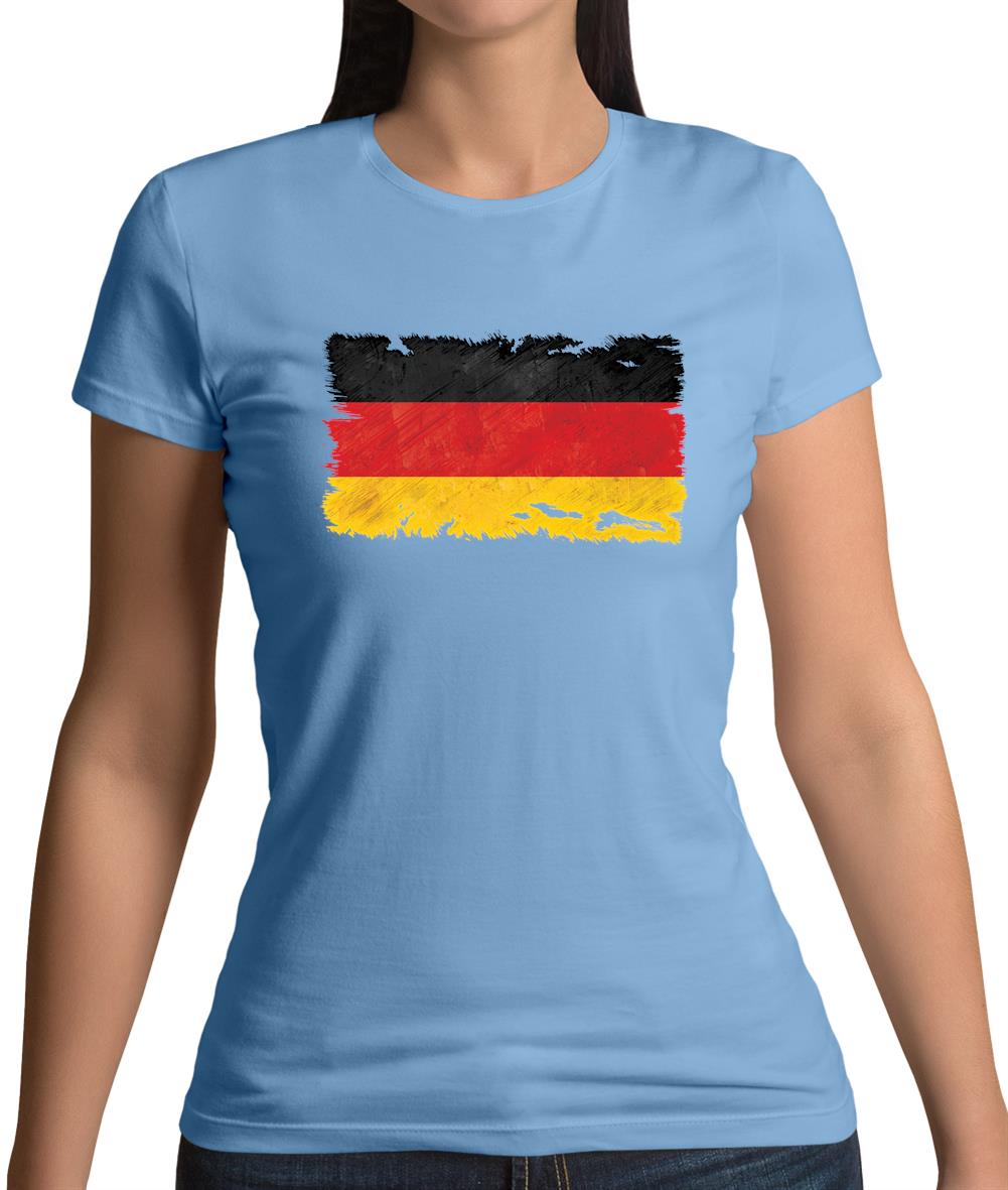 Germany Grunge Style Flag Womens T-Shirt Germany Grunge Style Flag Womens T-Shirt