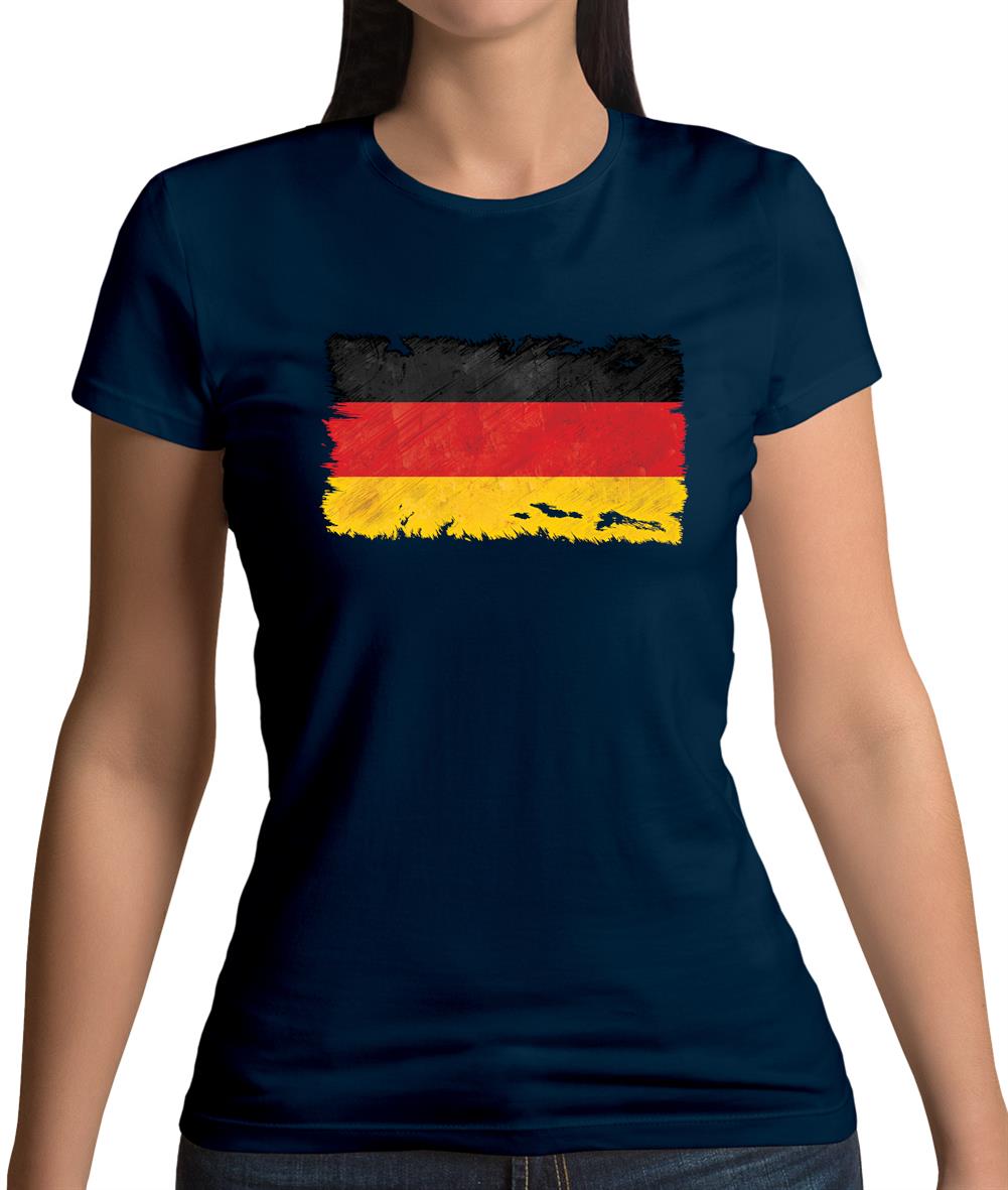Germany Grunge Style Flag Womens T-Shirt Germany Grunge Style Flag Womens T-Shirt