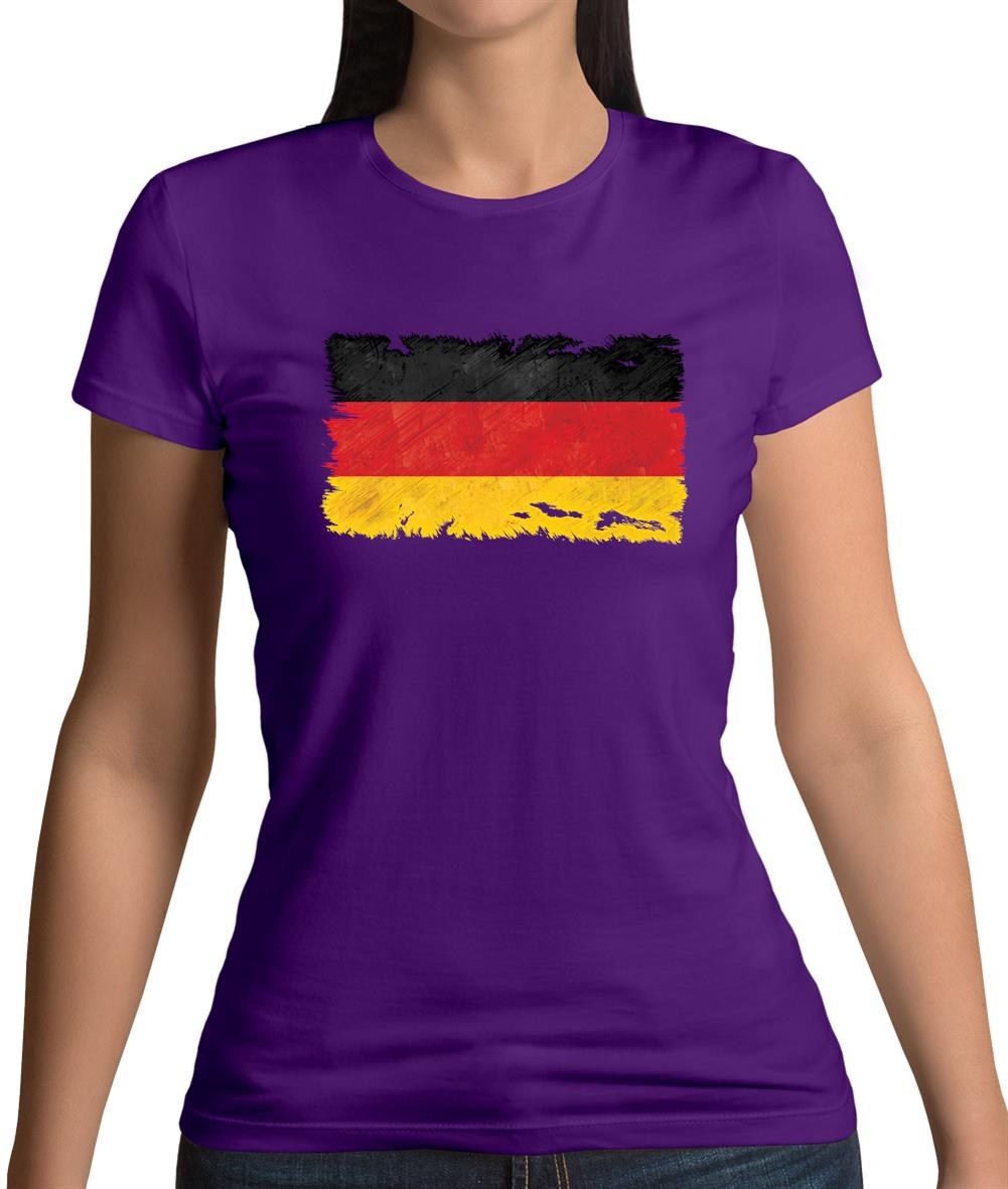 Germany Grunge Style Flag Womens T-Shirt Germany Grunge Style Flag Womens T-Shirt