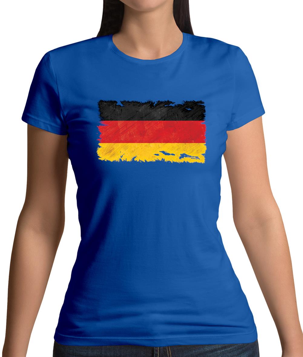 Germany Grunge Style Flag Womens T-Shirt Germany Grunge Style Flag Womens T-Shirt