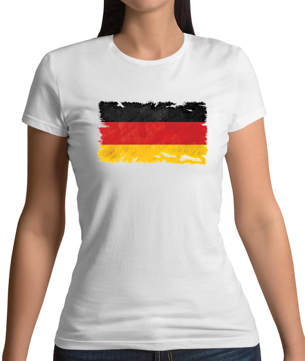 Germany Grunge Style Flag Womens T-Shirt Germany Grunge Style Flag Womens T-Shirt