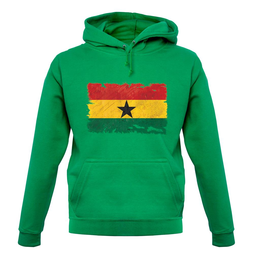 Ghana Grunge Style Flag unisex hoodie Ghana Grunge Style Flag unisex hoodie