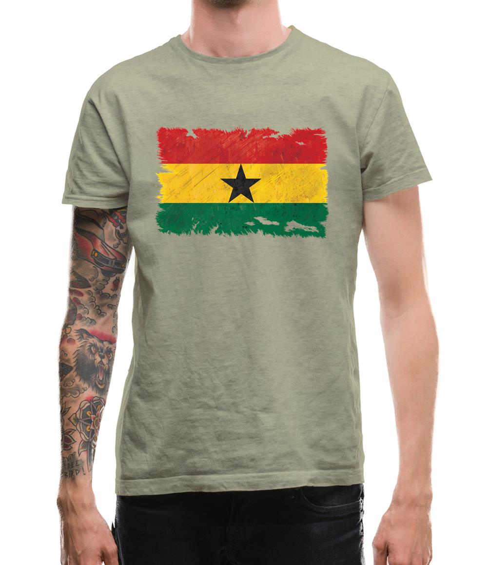 Ghana Grunge Style Flag Mens T-Shirt Ghana Grunge Style Flag Mens T-Shirt