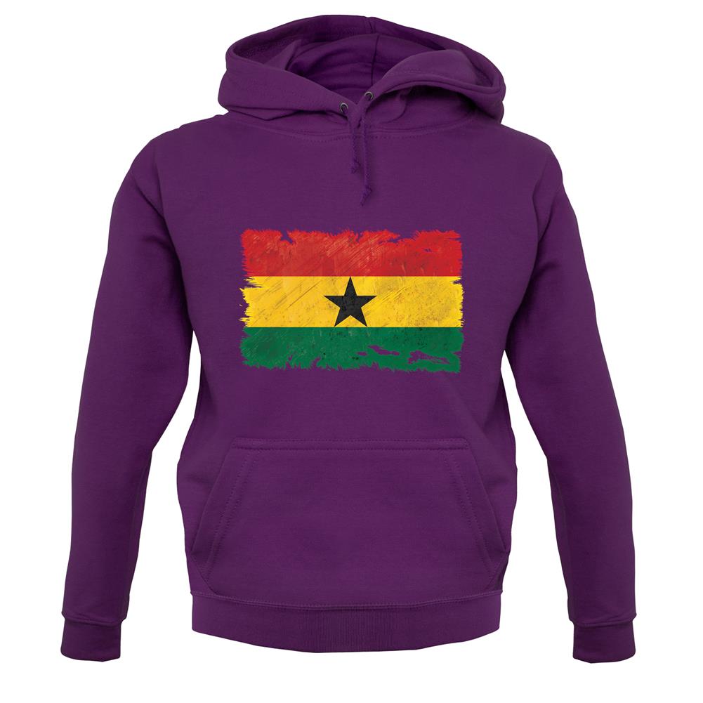 Ghana Grunge Style Flag unisex hoodie Ghana Grunge Style Flag unisex hoodie