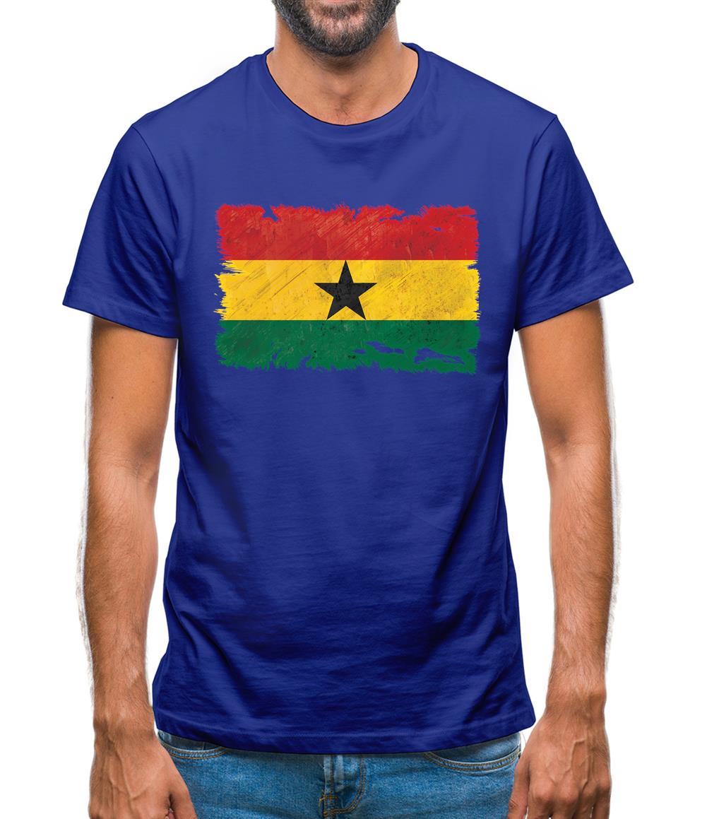 Ghana Grunge Style Flag Mens T-Shirt Ghana Grunge Style Flag Mens T-Shirt