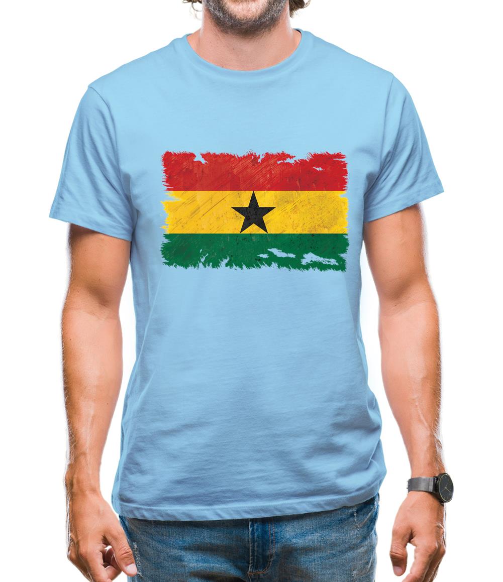 Ghana Grunge Style Flag Mens T-Shirt Ghana Grunge Style Flag Mens T-Shirt