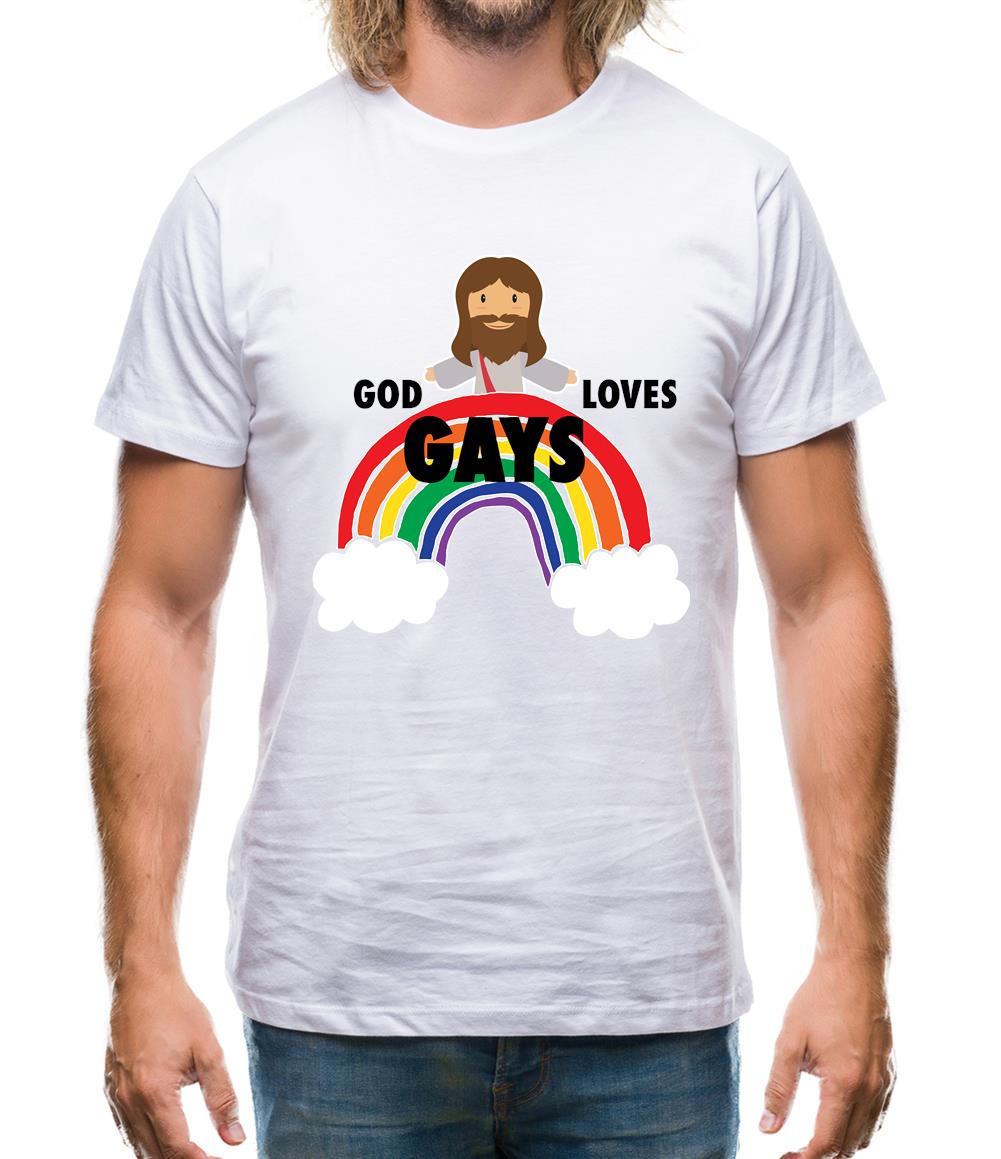 God Loves Gays Mens T-Shirt