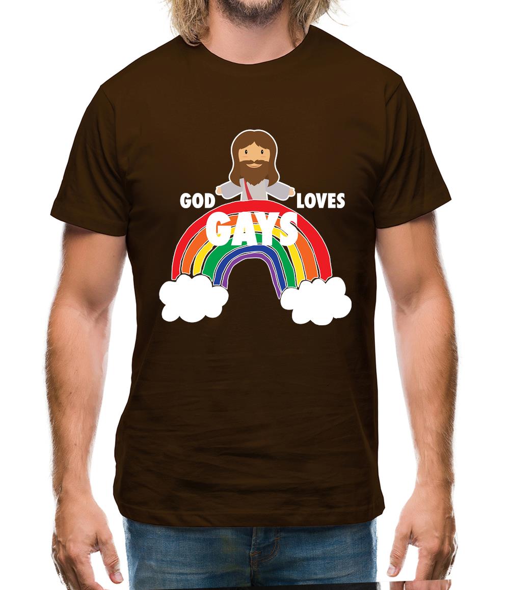 God Loves Gays Mens T-Shirt God Loves Gays Mens T-Shirt