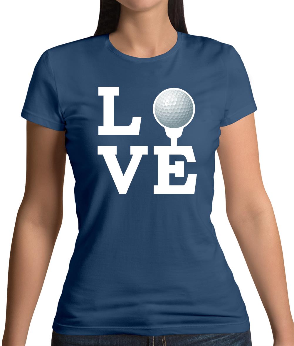 Love Golf Womens T-Shirt Love Golf Womens T-Shirt