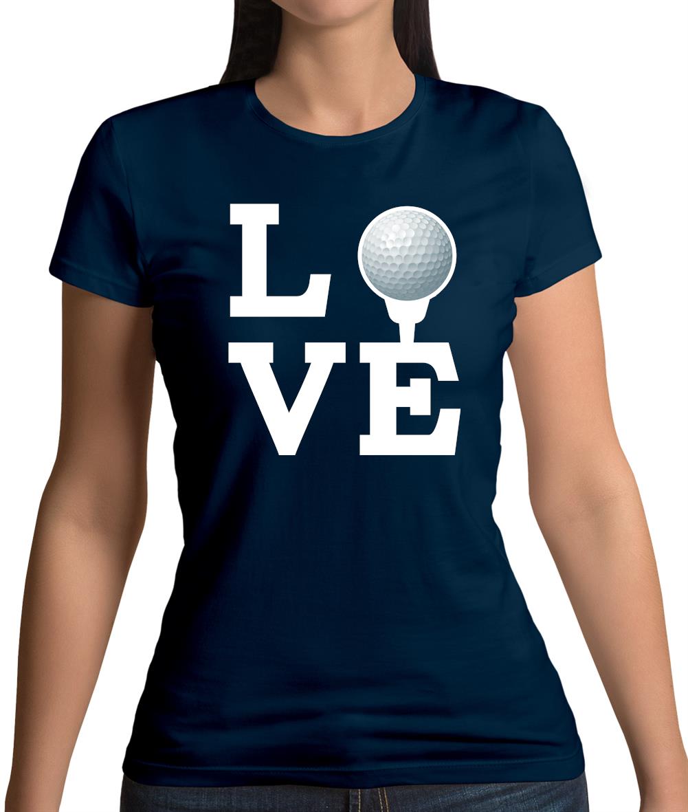 Love Golf Womens T-Shirt Love Golf Womens T-Shirt