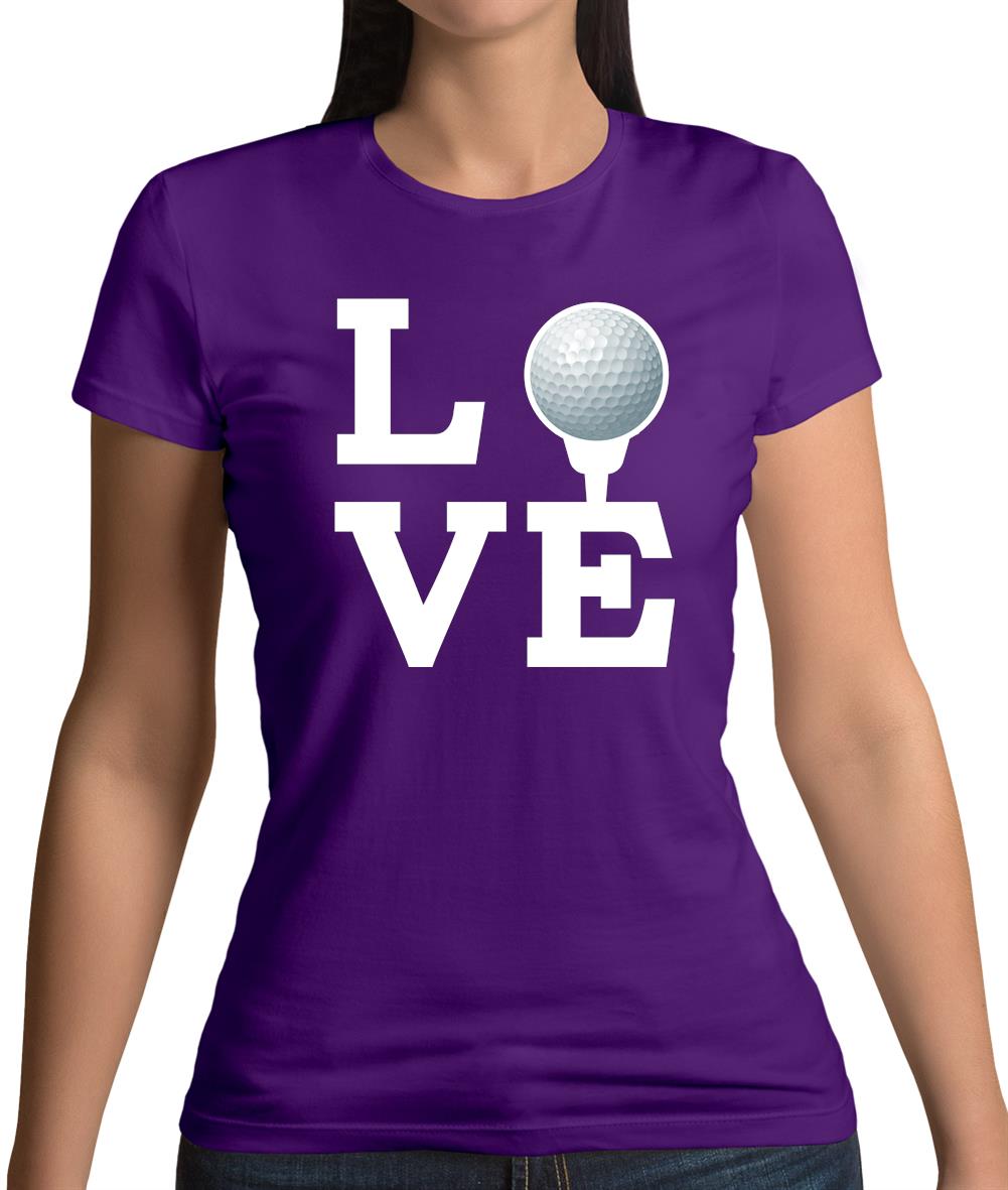 Love Golf Womens T-Shirt Love Golf Womens T-Shirt