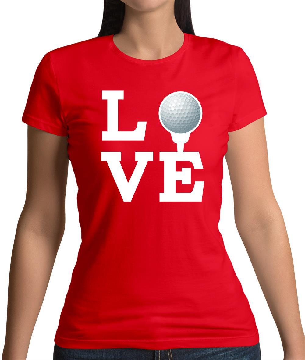 Love Golf Womens T-Shirt Love Golf Womens T-Shirt