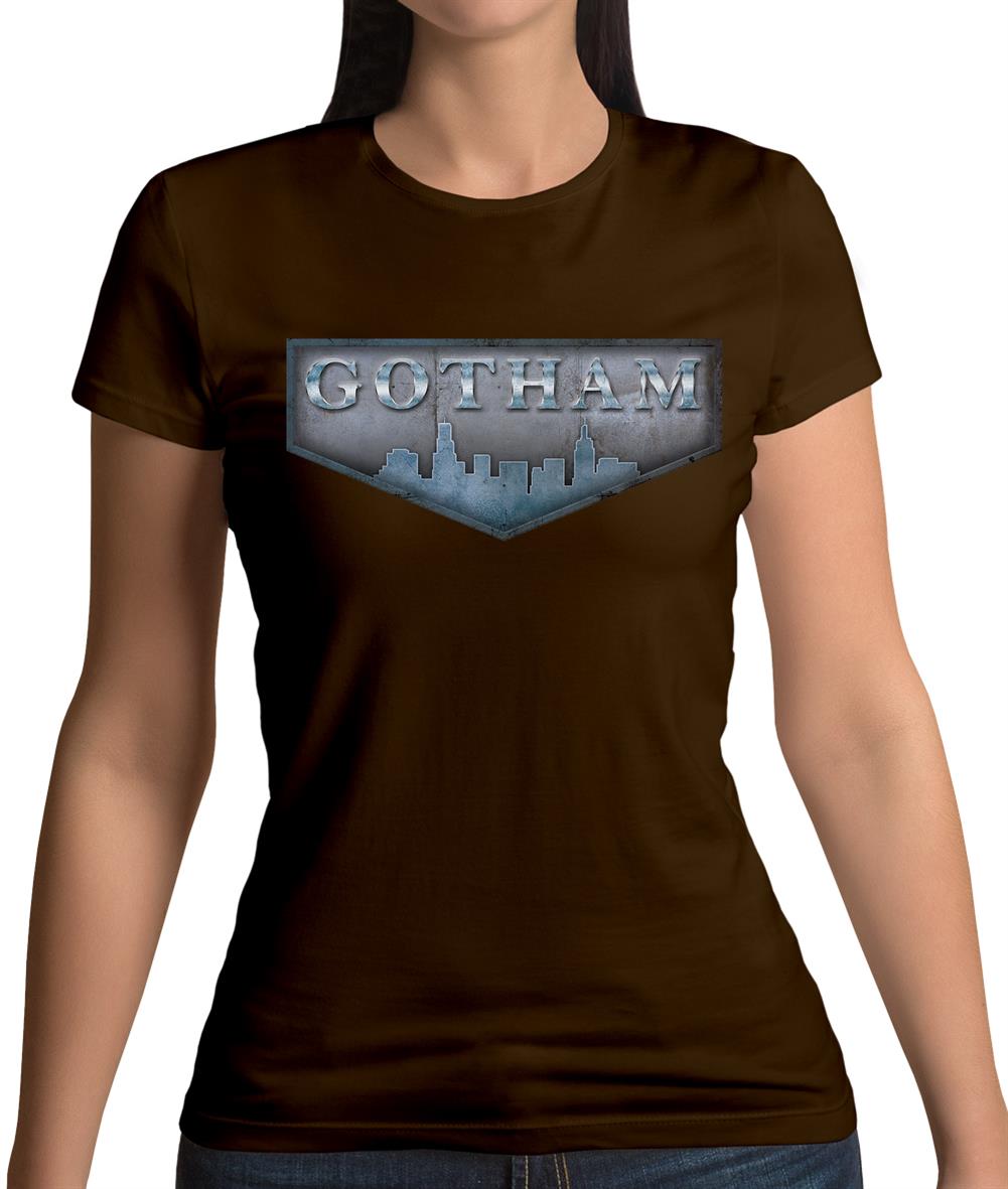 Gotham City Scape Womens T-Shirt Gotham City Scape Womens T-Shirt