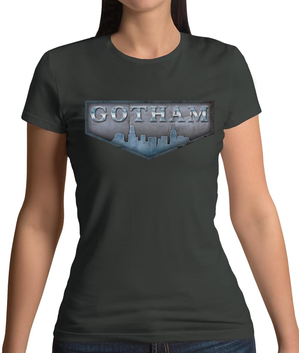 Gotham City Scape Womens T-Shirt Gotham City Scape Womens T-Shirt