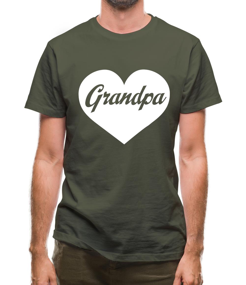 Heart Grandpa Mens T-Shirt Heart Grandpa Mens T-Shirt
