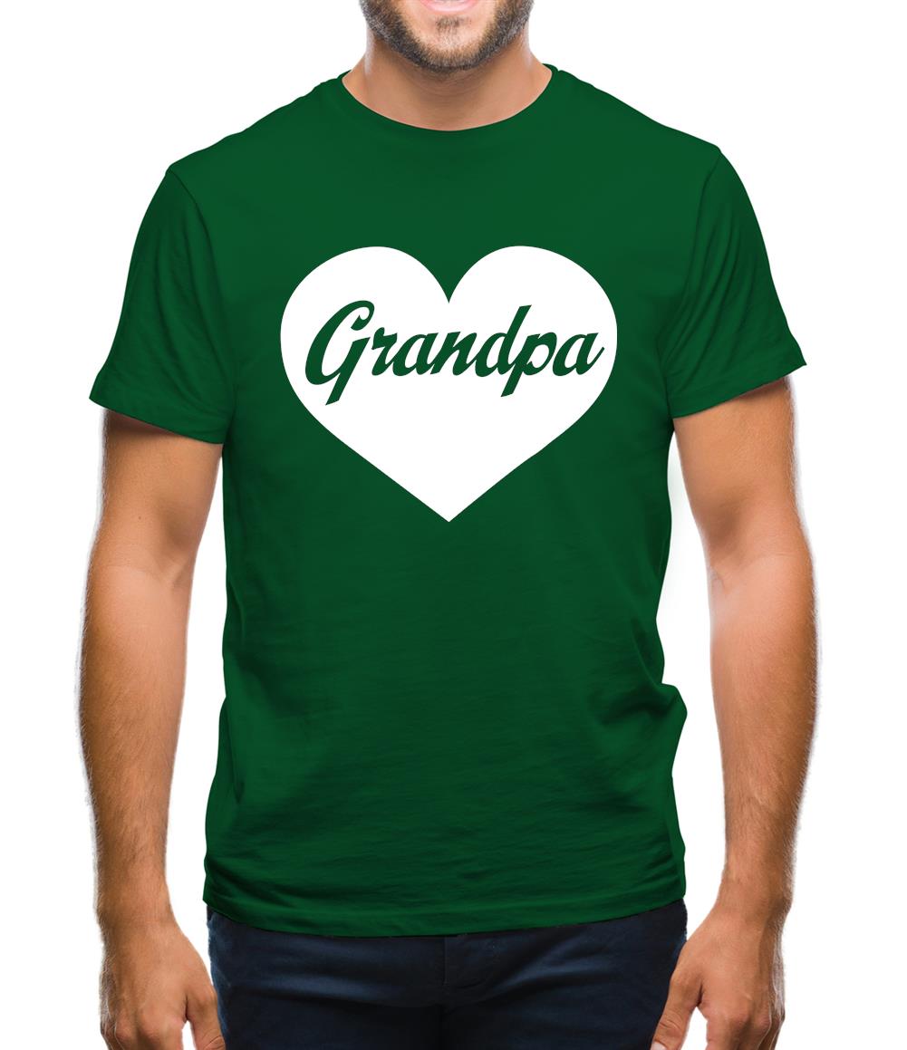Heart Grandpa Mens T-Shirt Heart Grandpa Mens T-Shirt