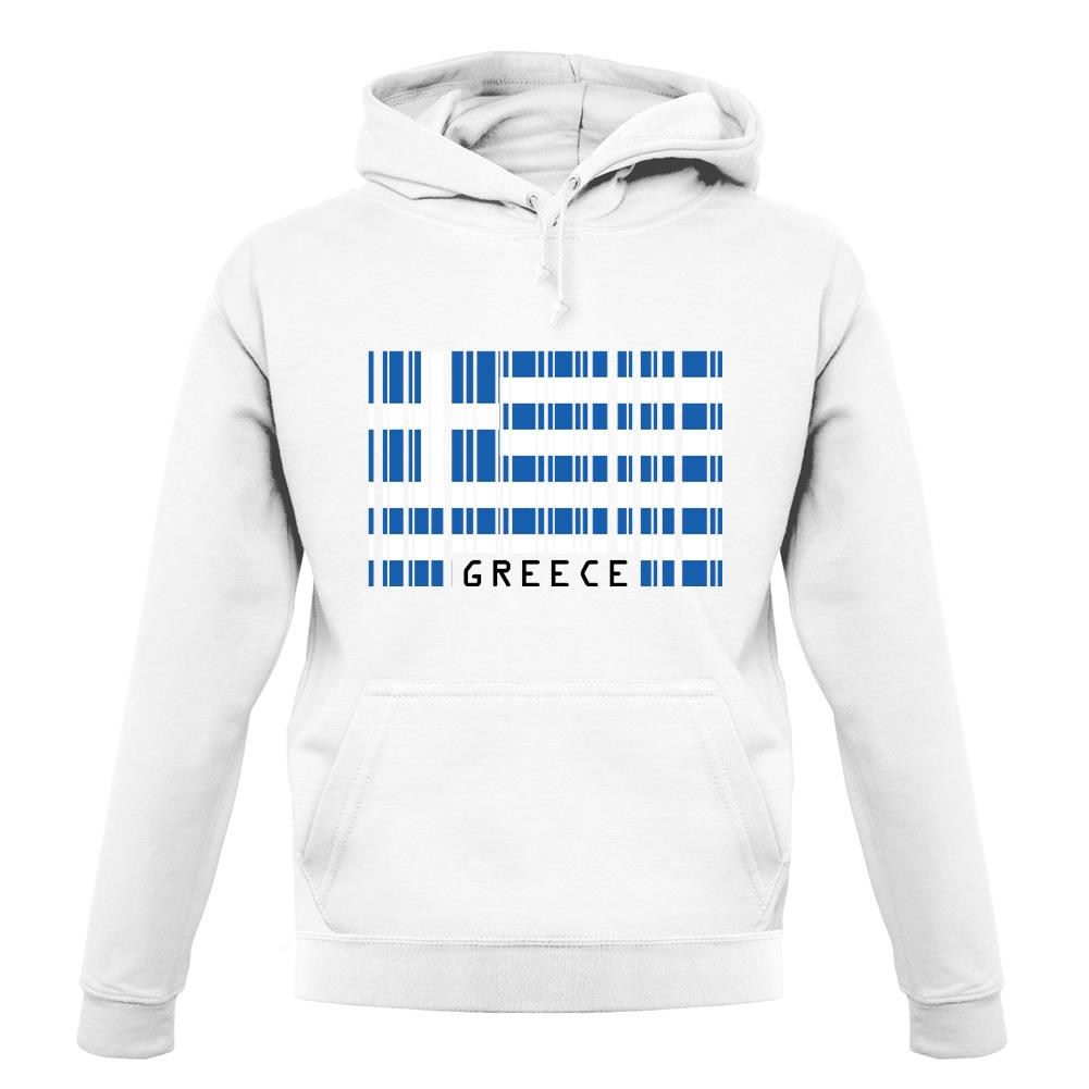 Greece Barcode Style Flag unisex hoodie Greece Barcode Style Flag unisex hoodie