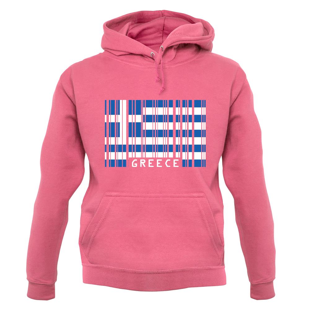 Greece Barcode Style Flag unisex hoodie Greece Barcode Style Flag unisex hoodie