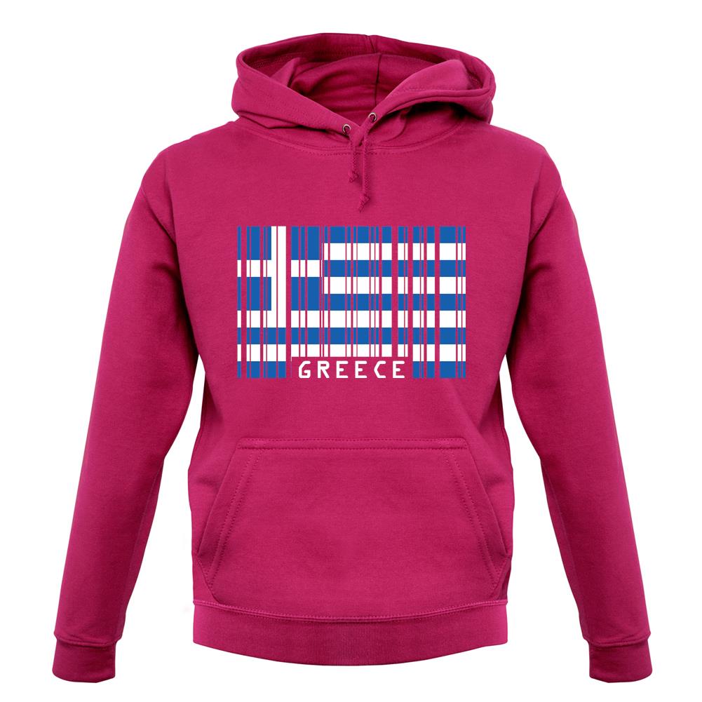 Greece Barcode Style Flag unisex hoodie Greece Barcode Style Flag unisex hoodie