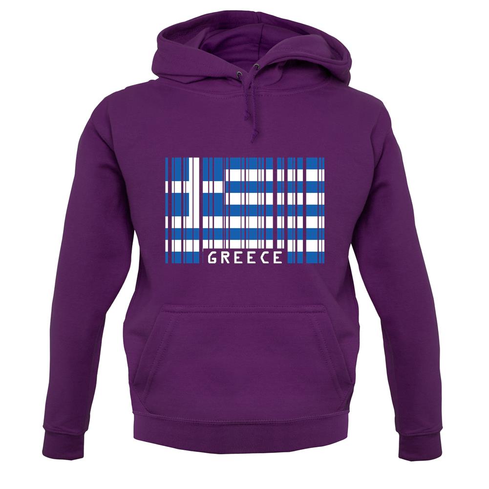 Greece Barcode Style Flag unisex hoodie Greece Barcode Style Flag unisex hoodie