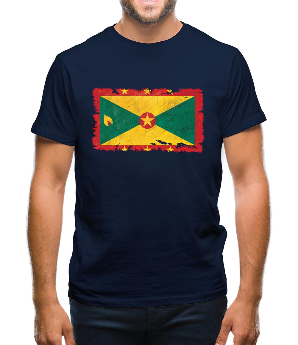 Grenada Grunge Style Flag Mens T-Shirt Grenada Grunge Style Flag Mens T-Shirt