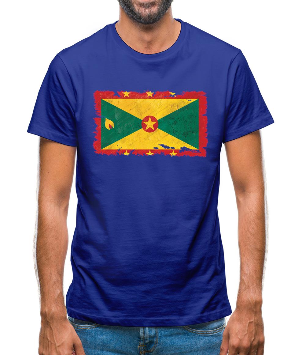 Grenada Grunge Style Flag Mens T-Shirt Grenada Grunge Style Flag Mens T-Shirt