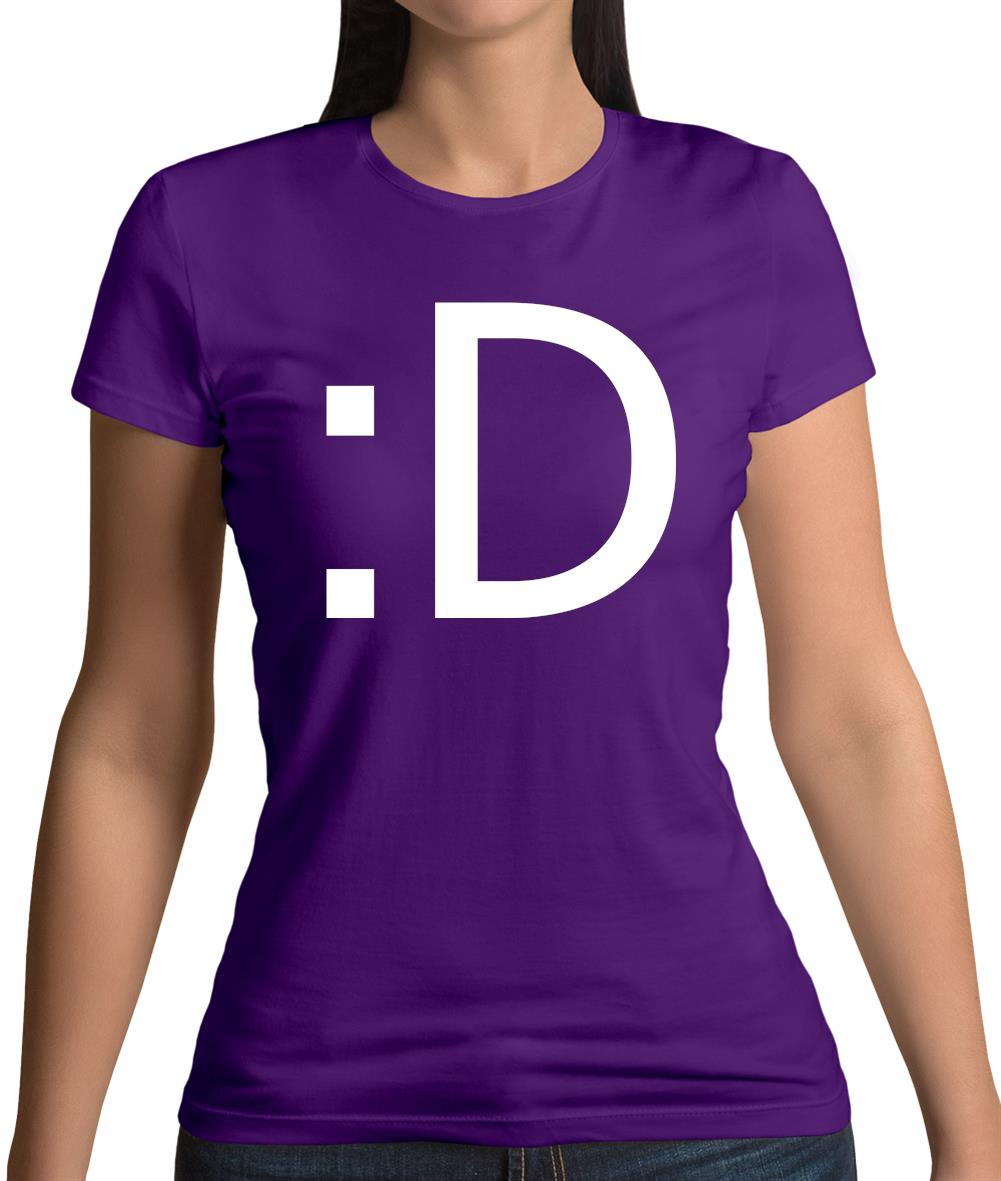 Grin Smiley Womens T-Shirt Grin Smiley Womens T-Shirt