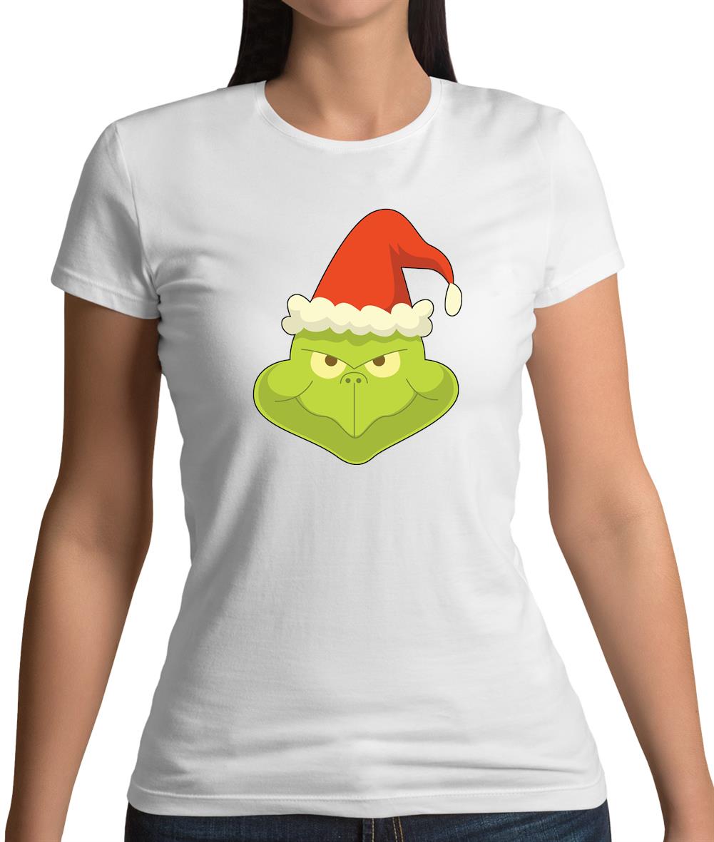 Grinch Face Womens T-Shirt Grinch Face Womens T-Shirt