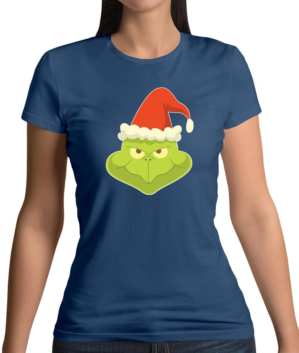Grinch Face Womens T-Shirt Grinch Face Womens T-Shirt