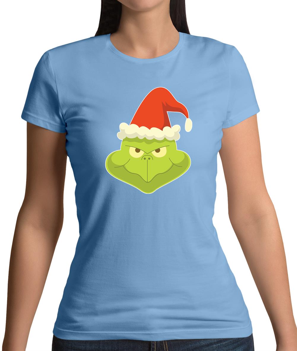 Grinch Face Womens T-Shirt Grinch Face Womens T-Shirt