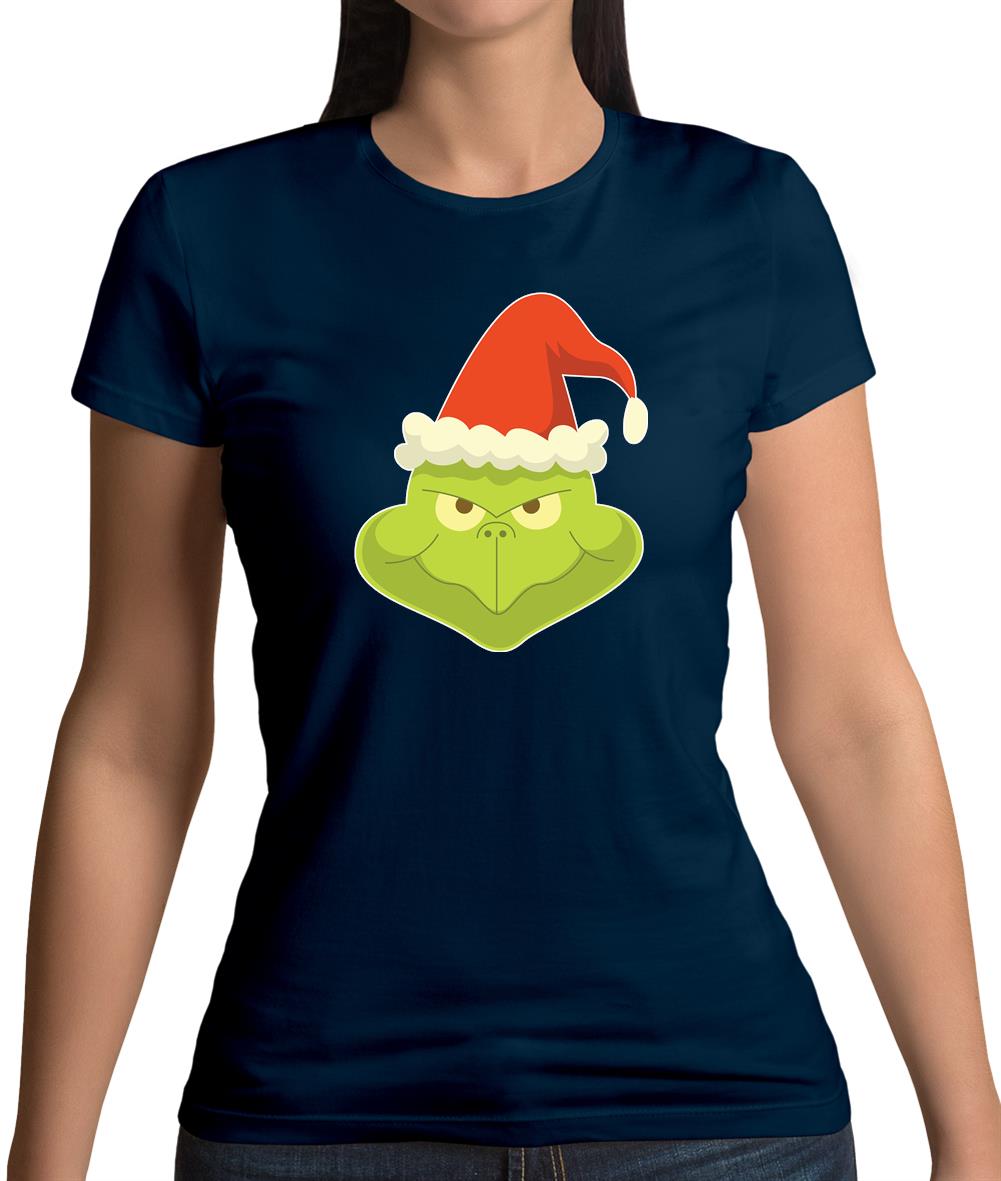 Grinch Face Womens T-Shirt Grinch Face Womens T-Shirt